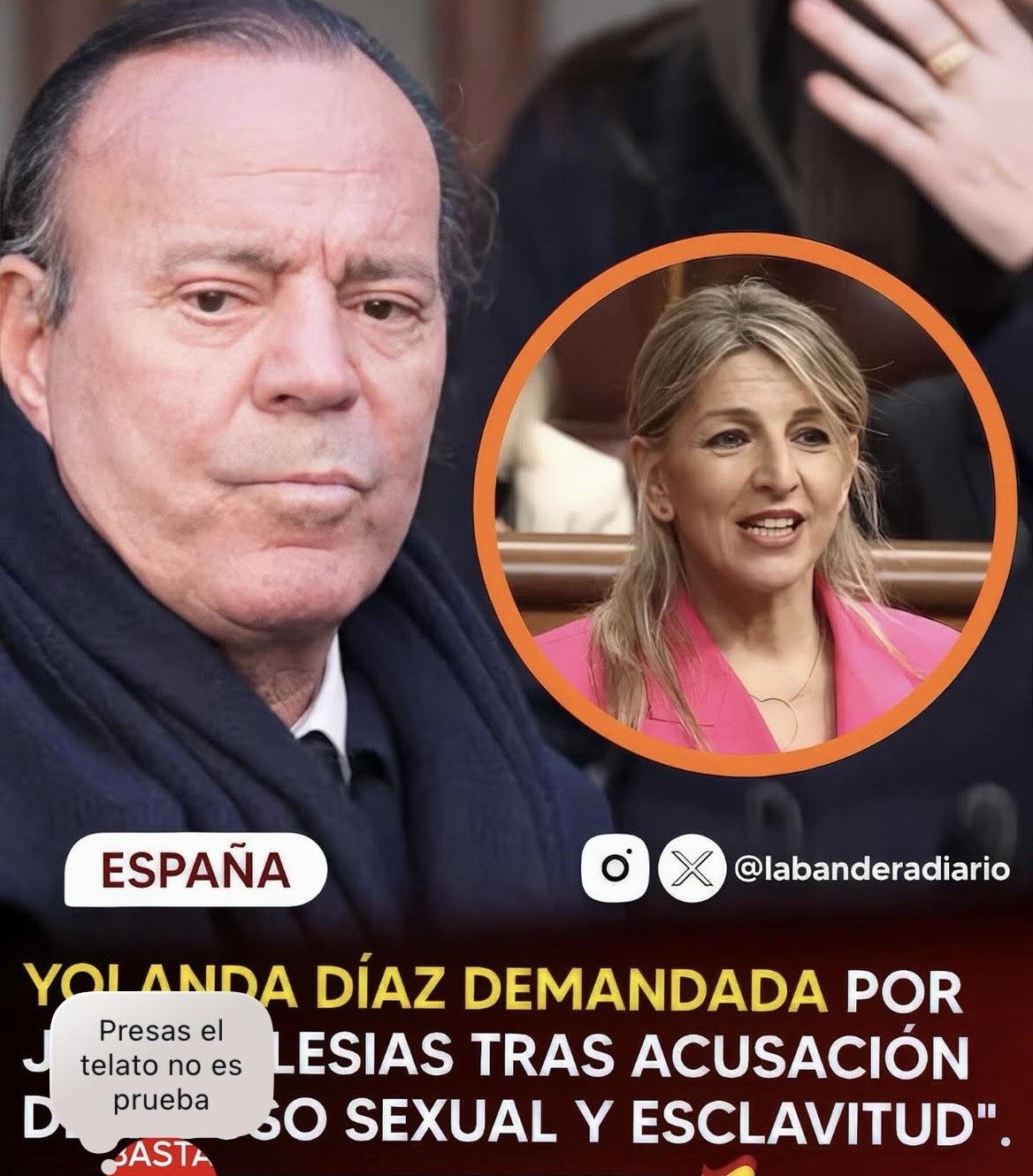 Julio Iglesias demanda por falsas denuncias a Yolandia Diaz - Falsas ...
