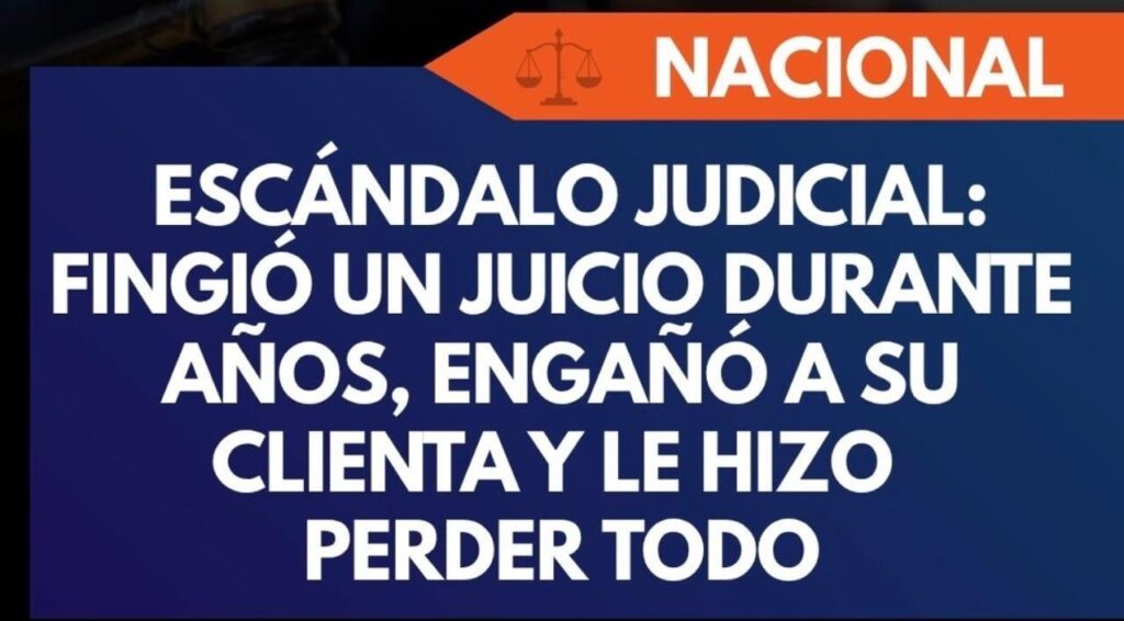 Abogado fingió un juicio